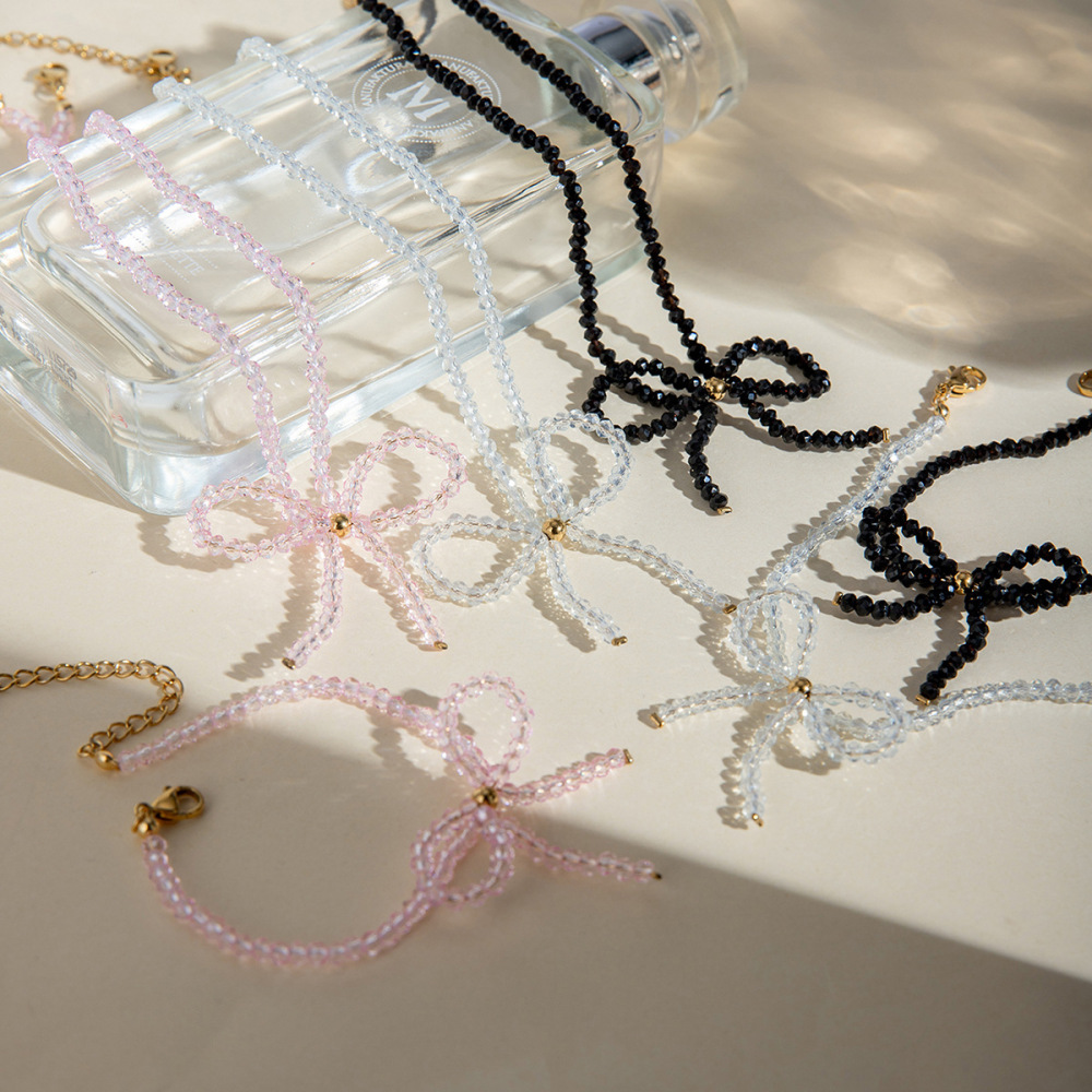 Boucles D'Oreilles En Forme De Nœud En Acier Inoxydable , Style Ins Transfrontalier Européen Et Américain, Accessoires De Luxe Légers Pour Femmes Image4