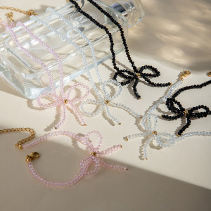 Boucles D'Oreilles En Forme De Nœud En Acier Inoxydable , Style Ins Transfrontalier Européen Et Américain, Accessoires De Luxe Légers Pour Femmes h5 Image4