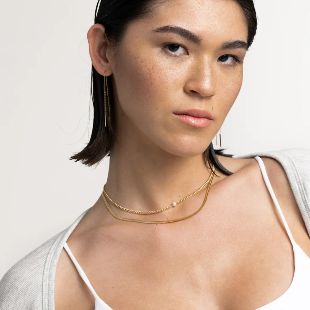 Colliers Superposés Étanches En Acier Inoxydable Pour Femmes (1 Pièce) Image4
