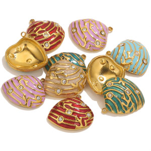 Pendentif Femme Étanche En Acier Inoxydable, Série Polychrome, 1 Pièce h5 Image5