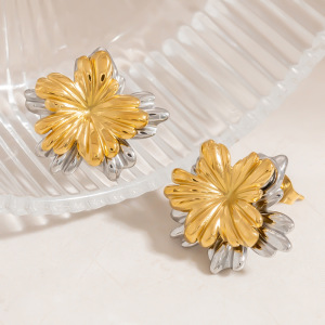 Boucles D'Oreilles Puces Minimalistes En Forme De Cœur, En Acier Inoxydable Étanche, Couleur Or, Pour Femmes h5 Image6