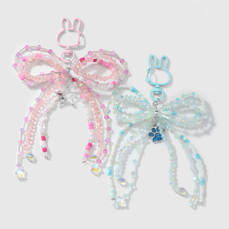 Charms de sac en forme de nœud perlé