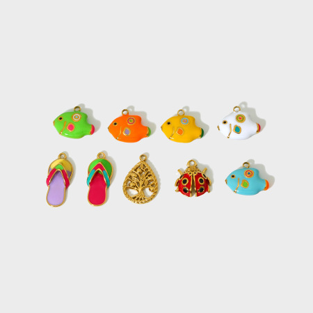 Pendentif DIY Goutte d'huile colorée 2