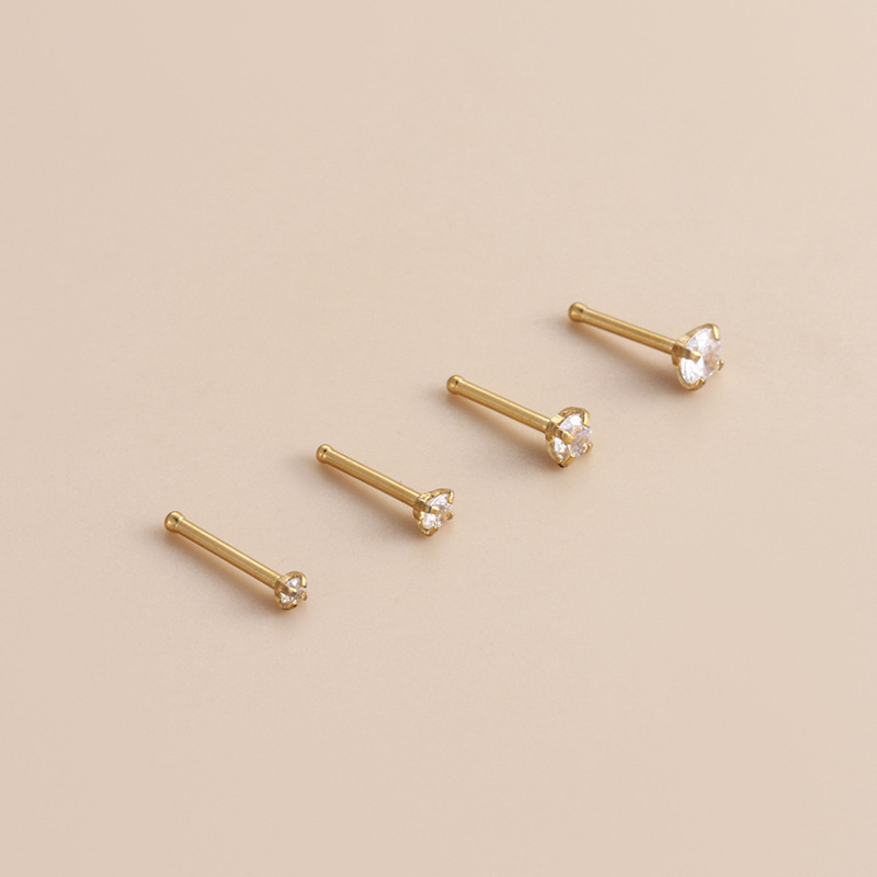 1 Pièce De Piercing De Nez Délicat En Zircon Pour Femme h5Image5