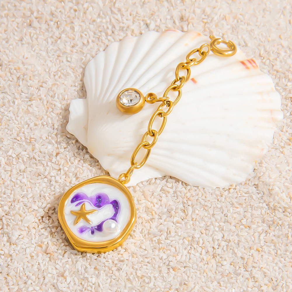 Pendentif Bikini Oceanic En Acier Inoxydable Étanche Couleur Or Image8