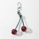 1 porte-clés cerise rouge Image3