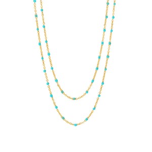 Légèreté, Luxe Et Douceur Multicolores - Collier De Perles Étanche En Acier Inoxydable À Faire Soi-Même h5 Image5