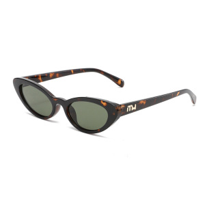 1 Paire De Lunettes De Soleil Pour Femme, Série Simple, Décontractées, Imprimé Léopard, Pc h5 Image3