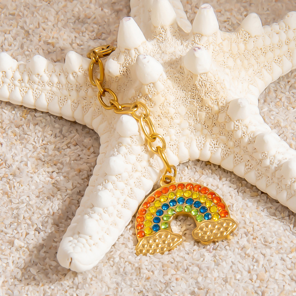 Pendentif Bikini Oceanic En Acier Inoxydable Étanche Couleur Or Image9