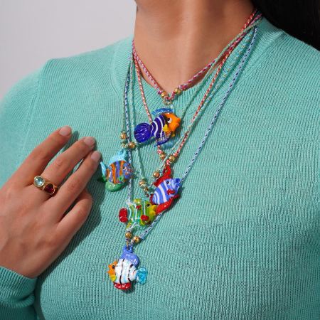 Collier avec pendentif tortue en verre pour femme, série romantique, 1 pièce 2