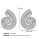 Boucles d'oreilles en argent et perles blanches EH817 Image2