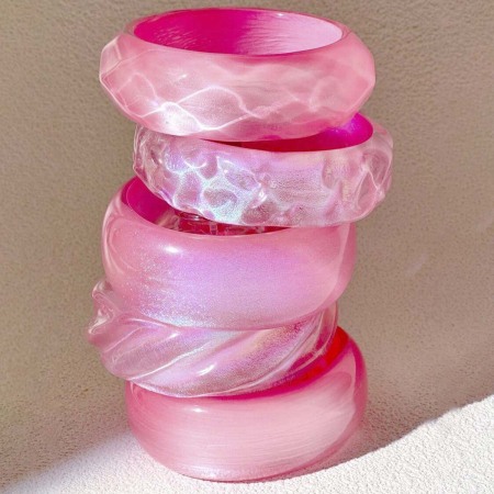 Bracelet rose géométrique simple pour femme