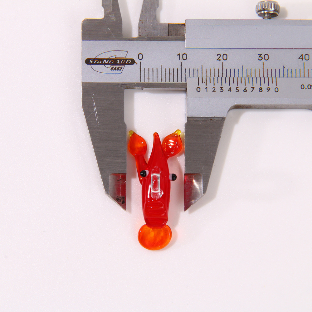 1 Pièce De Perles De Verre En Forme De Homard De Vacances Pour Bijoux À Faire Soi-Même h5Image5
