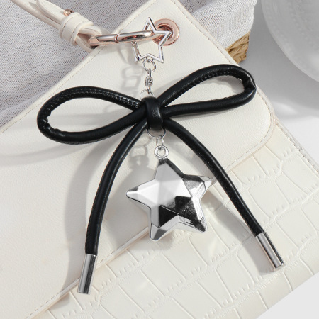 Breloques de sac pour femme en alliage, série simple, nœud papillon quotidien, 1 pièce