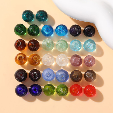 1 pièce de perles de verre annulaires quotidiennes pour bijoux DIY 2