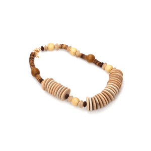 Colliers De Perles Rétro En Bois Pour Femmes, Série Simple, 1 Pièce h5 Image3