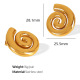 Boucles d'oreilles gauche et droite en or 