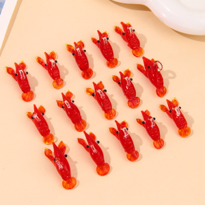 1 Pièce De Perles De Verre En Forme De Homard De Vacances Pour Bijoux À Faire Soi-Même h5 Image3