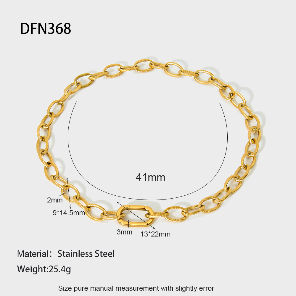 Collier Simple Et Luxueux - Collier Étanche En Acier Inoxydable À Faire Soi-Même Pour Femme 