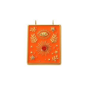 Pendentifs En Acier Inoxydable Étanches Couleur Or Avec Motif Œil h5 Image6