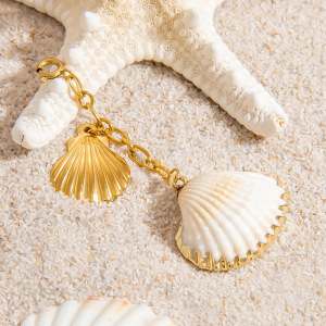 Pendentif Bikini Oceanic En Acier Inoxydable Étanche Couleur Or h5 Image5