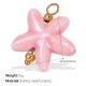 Pendentif en céramique rose Image2