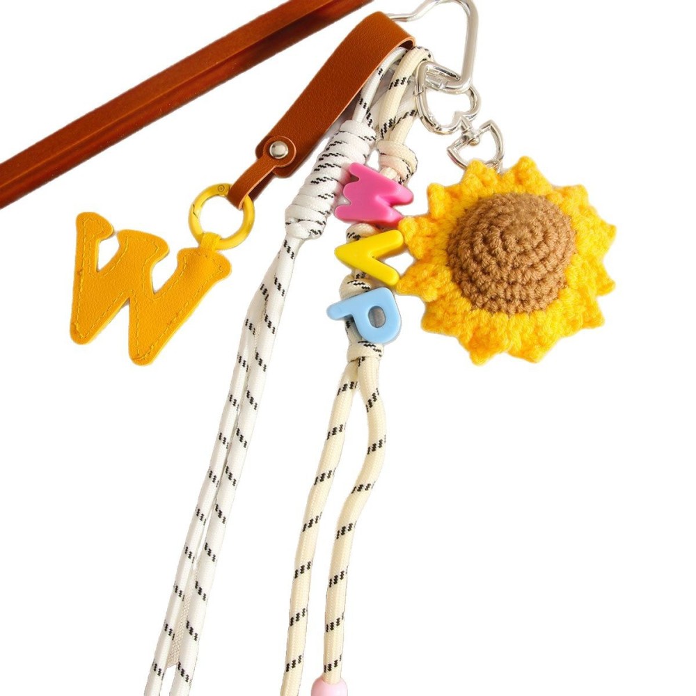 Breloques De Sac Pour Femme En Rayonne, Série Simple, Motif Fleur Douce, 1 Pièce h5Image5