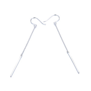 Boucles D'Oreilles Simples À Longue Chaîne Pour Femme h5