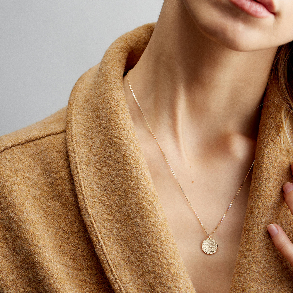 Collier Simple Pour Femme, 1 Pièce, En Acier Inoxydable, Couleur Or, Étanche, Avec Chaîne Simple. Image7