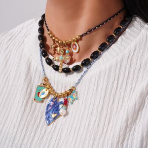 Collier Pendentif Élégant En Forme De Croix, En Acier Inoxydable, Couleur Or, Étanche, Collection Sophisticated Series h5 Image3