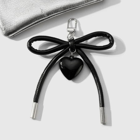 Breloques de sac pour femme en alliage, série simple, nœud papillon quotidien, 1 pièce 2