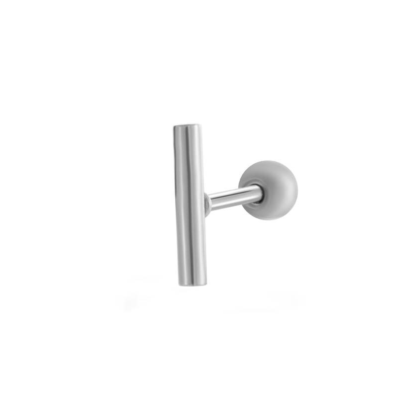 1 Boucle D'Oreille Piercing En Cuivre Et Zircon 