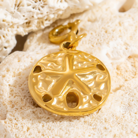 Pendentif Bikini Oceanic En Acier Inoxydable Étanche Couleur Or 2