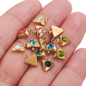 Pendentifs Pour Femmes En Acier Inoxydable, Couleur Or, En Forme De Cœur Délicat Et Éclatant h5 Image5