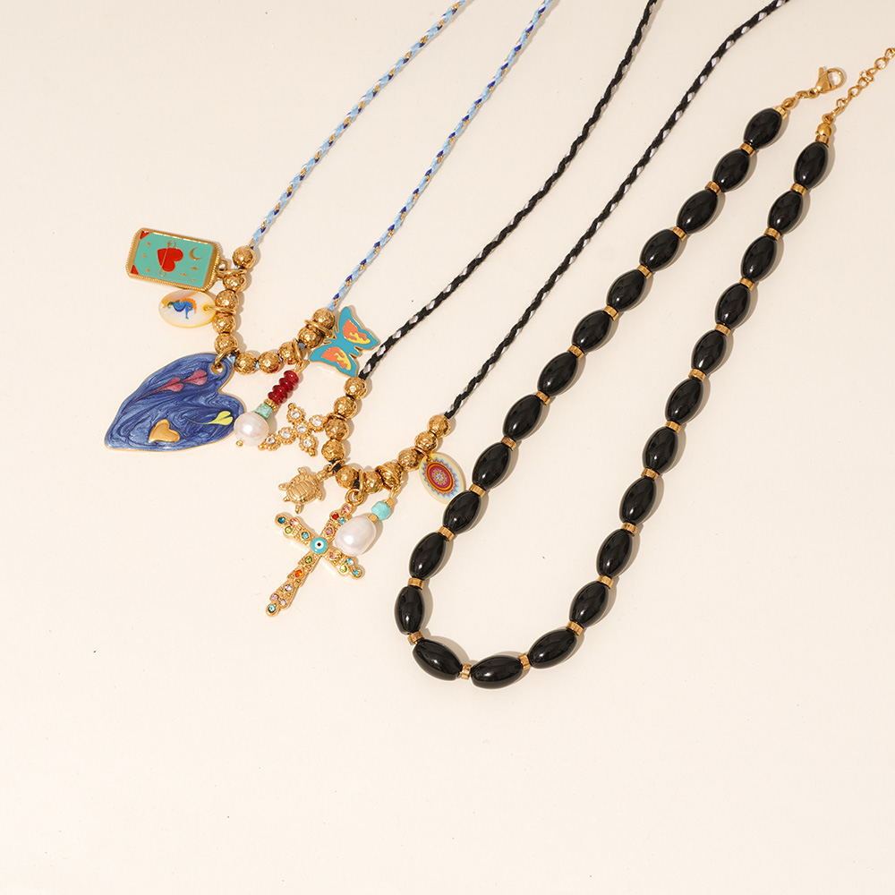 Collier Pendentif Élégant En Forme De Croix, En Acier Inoxydable, Couleur Or, Étanche, Collection Sophisticated Series Image5