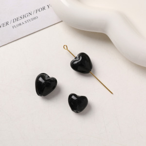 1 Pièce De Perles Élégantes En Verre En Forme De Cœur Pour Bijoux À Faire Soi-Même h5 