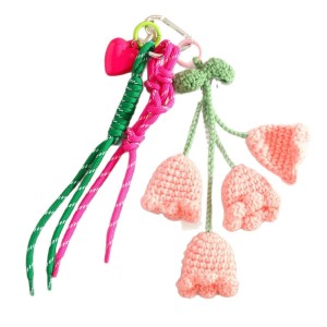 Pendentif De Sac À Fleurs En Laine Fait Main, Série Romantique h5 Image6