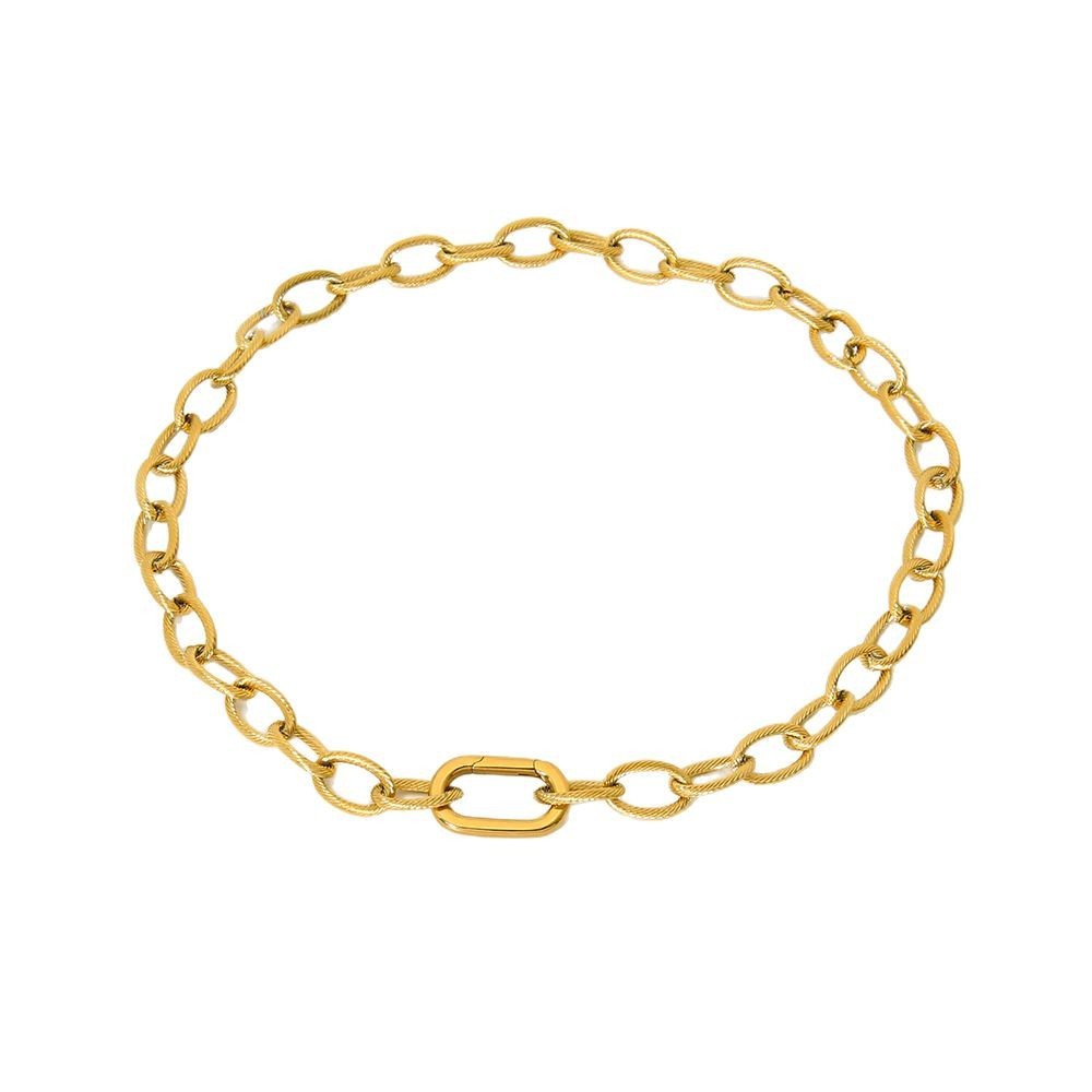 Collier Simple Et Luxueux - Collier Étanche En Acier Inoxydable À Faire Soi-Même Pour Femme Image5