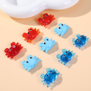 Perles De Verre Colorées En Forme De Crabe Océanique Pour Bijoux À Faire Soi-Même h5 Image2
