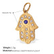 Pendentif en or et diamants colorés Image2