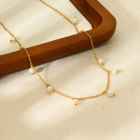 Collier Pendentif Simple Pour Femme, 1 Pièce, Série Quotidienne De Perles