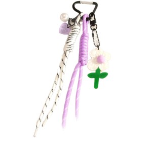 1 Pièce De Breloques De Sac Pour Femme En Résine, Série Simple, Motif Fleur Douce h5 Image6
