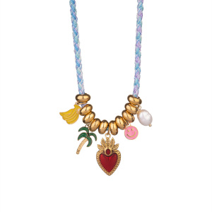 Colliers Pendentifs Pour Femmes, Motif Fruits Tropicaux, En Acier Inoxydable Étanche, Couleur Or h5 Image8