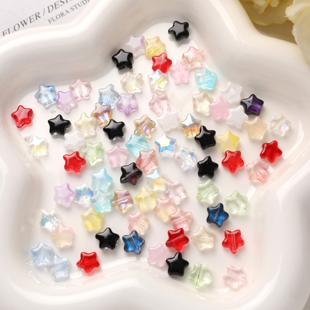 Perles De Verre Transparentes Et Éblouissantes En Forme D'Étoile Pour Bijoux À Faire Soi-Même Image3