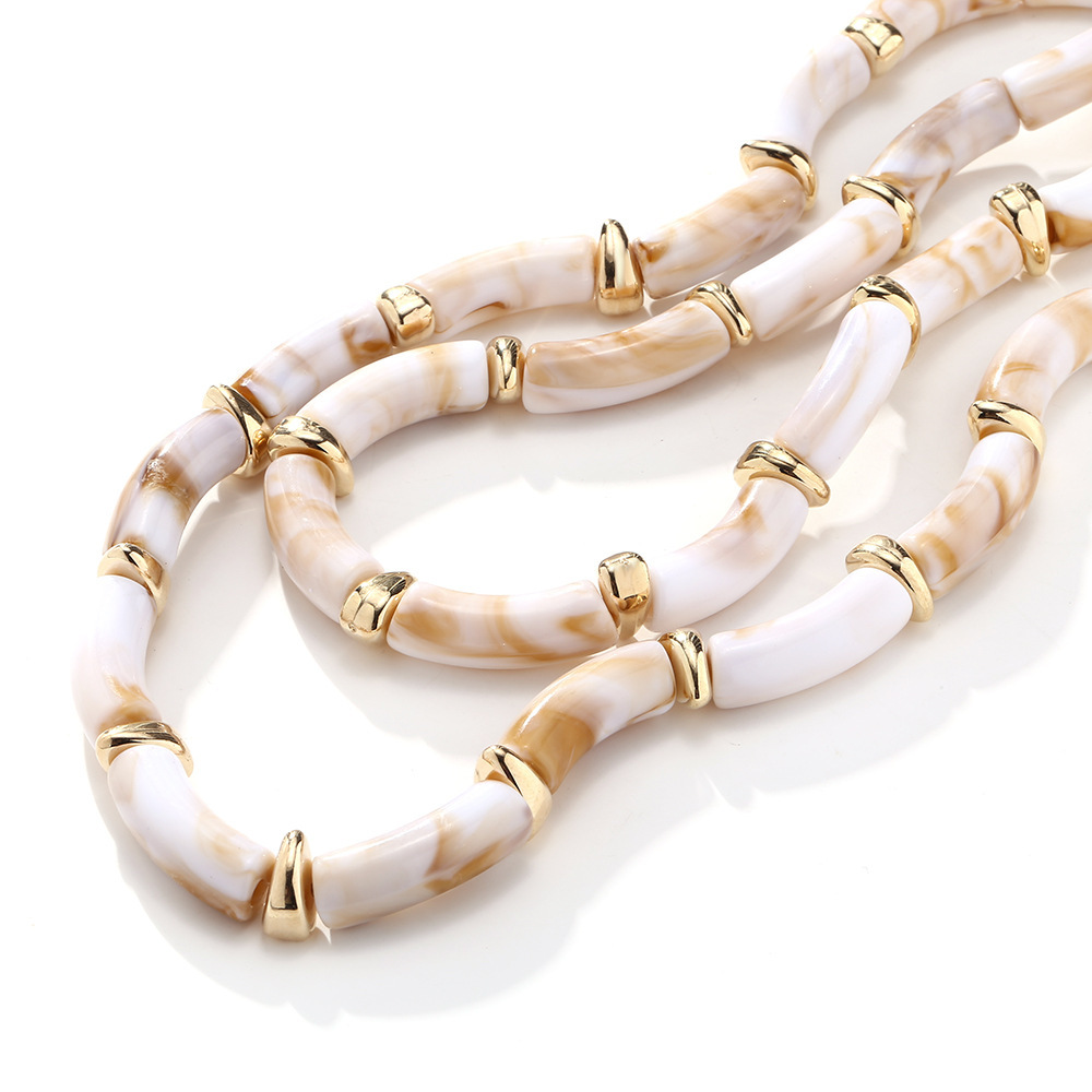 Colliers De Perles En Résine Pour Femmes, Série Simple, 1 Pièce h5Image4