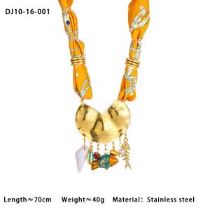 Colliers Pendentifs Pour Femmes Avec Foulards Et Plantes Bohèmes h5 Image2