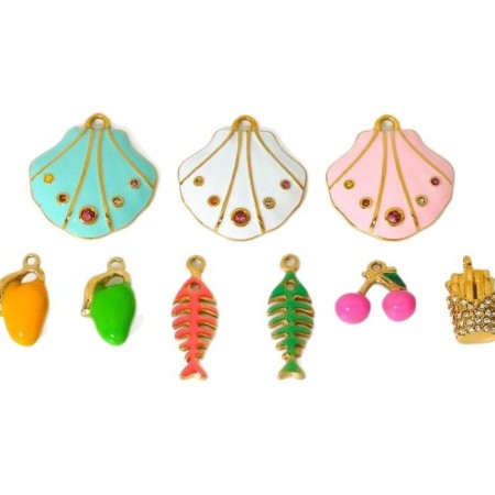 Pendentif DIY en acier inoxydable étanche en forme de fruit mignon 2