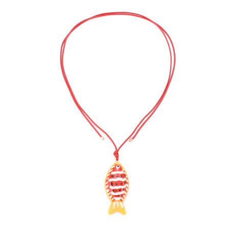 Collier pendentif en plastique pour femme, série simple, motif animal de vacances, 1 pièce