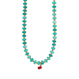 Colliers De Perles Pour Femmes En Acier Inoxydable, Couleur Or, Avec Perles De Pierre Naturelle Éclatantes h5