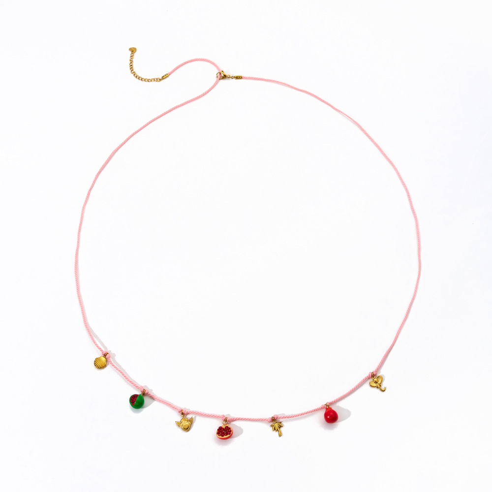 Chaînes De Taille Pour Femmes, Style Estival, Corde En Coton, Acier Inoxydable, Couleur Or h5Image3